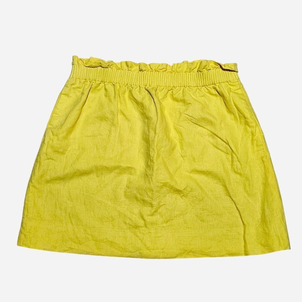 J. Crew Yellow City Mini Skirt